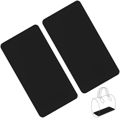 Rakuten - カバン 中敷 2枚入り バッグ底板 フェルト 35x18cm 厚さ約6mm (ブラック)