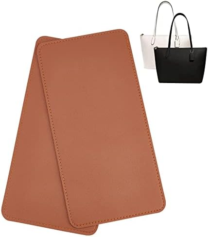 バッグ 底板 芯地 栗色 約15x30cm 約3.5mm厚 2枚セット PUレザー ハンドメイド用品