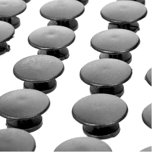 リベット 15個セット ブラックプラスチック 16mm 補修部品 交換用 リペアパーツ