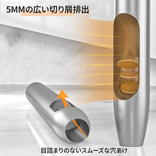 穴あけパンチ 10サイズセット 0.5mm 0.8mm 1mm 1.2mm 1.5mm 2mm 2.5mm 3mm 3.5mm 4...