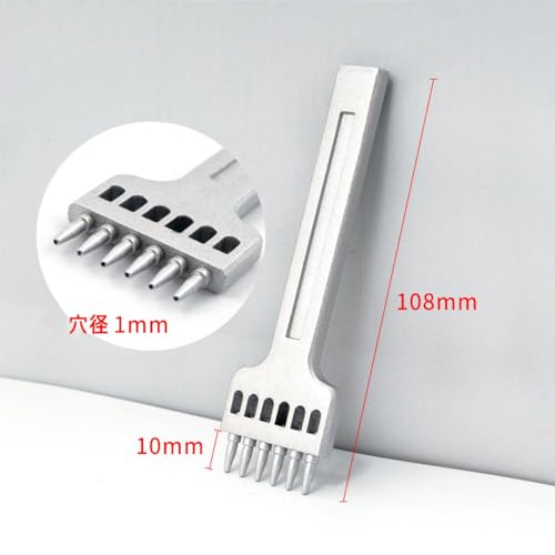 丸目打ち レザークラフト 穴あけ 丸穴 ポンチセット 4mm 2 4 6歯 目打ち 打ち具 3...