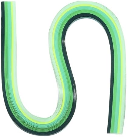 540 x 10mm クイリングストリップペーパー 120枚 グラデーション緑