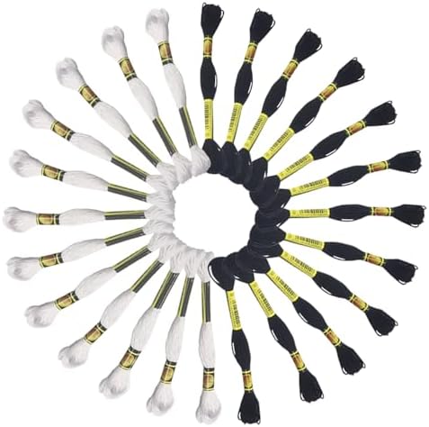 刺繍糸 24本セット 長さ8m 手芸用糸 クロスステッチ 初心者向け