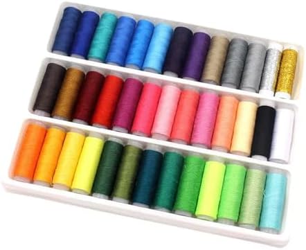 手縫い糸 ミシン糸 セット 刺繍糸 手芸 DIY 裁縫 カラフル 39色セット 約40メートル/巻