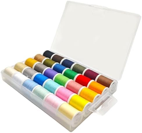 ミシン糸 30色セット 45m巻 高品質 手芸裁縫に最適 収納ケース付き