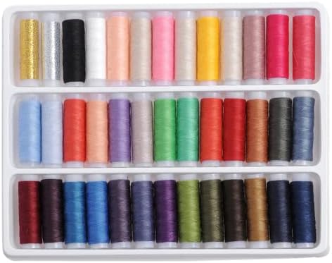 手縫い糸 39色セット ソーイング糸 裁縫 刺繍用糸 手芸用糸 DIY 初心者 衣類補修