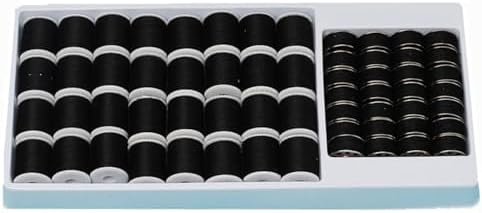 ミシン糸 黒 60番 60個セット 電動ミシン用糸 上糸32個 下糸28個 約20m