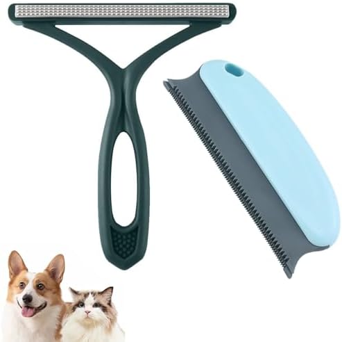Grooming Goods - 抜け毛取りブラシ ペット用 クリーナー 2個入り T字形 クシ型 ほこり取り お手入れ用品