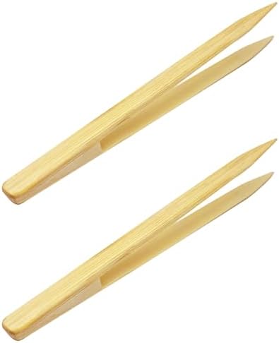 Tableware - 竹 ピンセット 15cm 2個セット 天然竹製 静電気防止 手工芸品用