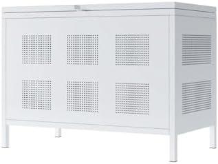 Rakuten - ゴミ箱 屋外 大きい ゴミ荒らし防止 野良猫対策 屋外ゴミ収納庫 分別ゴミ箱 ふた付き 230L [組立式]
