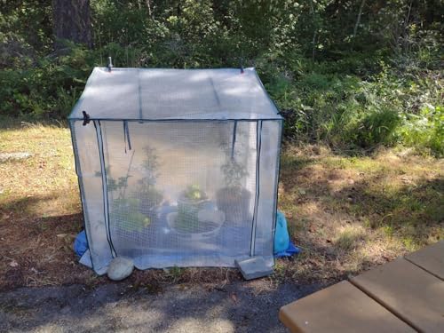 MSMint マルチツール 替刃 販売店のミニ温室 120cm×80cm×120cm 防寒カバー 植物 育苗 簡易温室｜アングル2