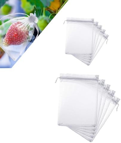 Rakuten - 防虫ネット 8*10cm(20枚) 10*15cm(20枚) メッシュバッグ 園芸用 光透過性