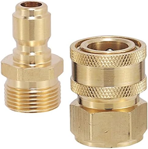 【サイズ】おねじコネクタ（めねじ）約20.6mm めねじコネクタ（おねじ）約21.7mm 内径は約15mmです 【高品質】厚くされた真鍮でできています。 表面研磨されており、滑らかで快適な質感です。 高圧、高硬度、腐食に強く、頑丈で耐久性があります。 【特徴】緊密な接続とタイトシールにより、強力な保護を提供し、漏れません。 強く、信頼性が高く、耐久性のあるバットジョイントです。 【使いやすい】クイックコネクタで、簡単に接続できます。 ワンクリックでインストール・分解が可能で、便利で手間がかかりません。 【機能】このジョイントは、洗車機の水出口の迅速な接続にも使用できます。 注：水道管が拘束されてパイプが破裂するのを防ぐために、ジョイントを360度回転させることができます。【サイズ】おねじコネクタ（めねじ）約20.6mm めねじコネクタ（おねじ）約21.7mm 内径は約15mmです 【高品質】厚くされた真鍮でできています。 表面研磨されており、滑らかで快適な質感です。 高圧、高硬度、腐食に強く、頑丈で耐久性があります。 【特徴】緊密な接続とタイトシールにより、強力な保護を提供し、漏れません。 強く、信頼性が高く、耐久性のあるバットジョイントです。 【使いやすい】クイックコネクタで、簡単に接続できます。 ワンクリックでインストール・分解が可能で、便利で手間がかかりません。 【機能】このジョイントは、洗車機の水出口の迅速な接続にも使用できます。 注：水道管が拘束されてパイプが破裂するのを防ぐために、ジョイントを360度回転させることができます。