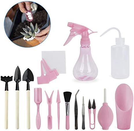 樂天商城 - ミニ 園芸用品 ガーデニングツール セット 小型 植物移植 多肉植物用 (16点セット)