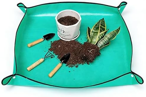 樂天商城 - 園芸シート 75×75cm 植え替えシート 防水 土漏れ防止 洗える 折りたたみ式 園芸用シート