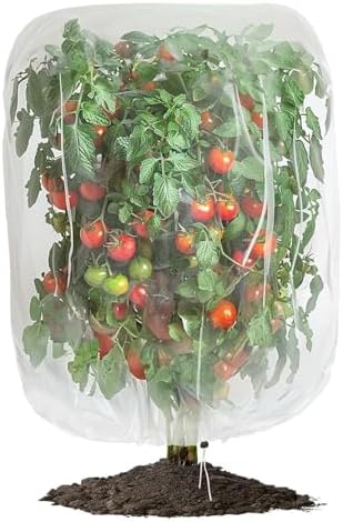 乐天商城 - 防虫ネット 植物保護カバー 抽紐式 軽量 耐久 透気性 家庭菜園 ベランダ 園芸用品 (80*100cm)