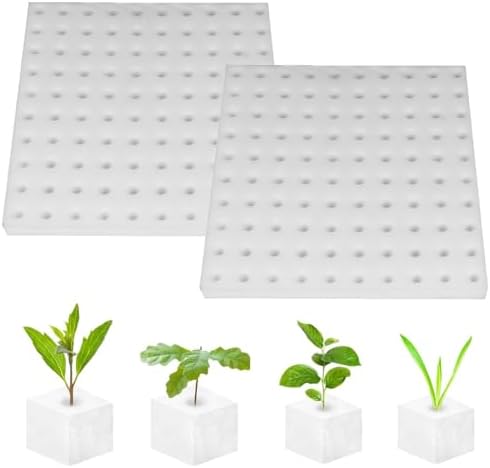 水耕栽培 スポンジ 野菜植えスポンジ 園芸用品 葉菜用培地 無土壌植栽 家庭用 (2個セット)