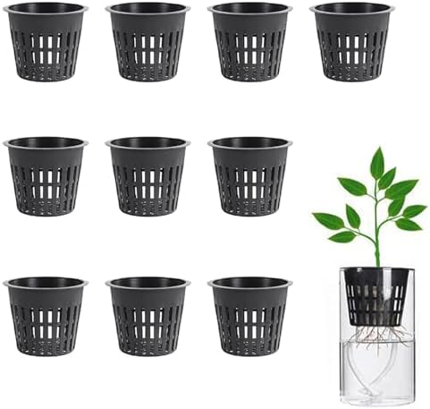 樂天商城 - 水耕栽培鉢 プラスチック製 通気性あり ネット ポット 植物栽培 10個セット