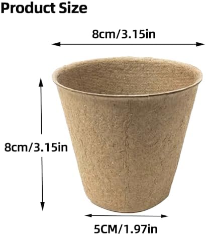育苗 ポット 栽培ポット 植木ポット 形 8cm 50個入り 植物苗スターター 室内・屋外対応 園芸用品 3