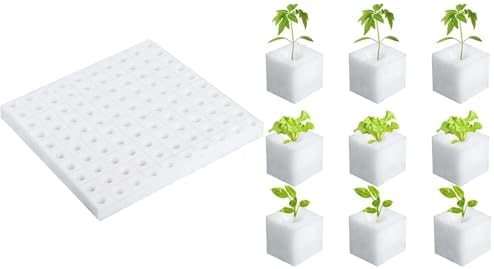 樂天商城 - 水耕栽培 スポンジブロック 100個セット 2.5cm×2.5cm 園芸用品 植栽ガーデニングツール
