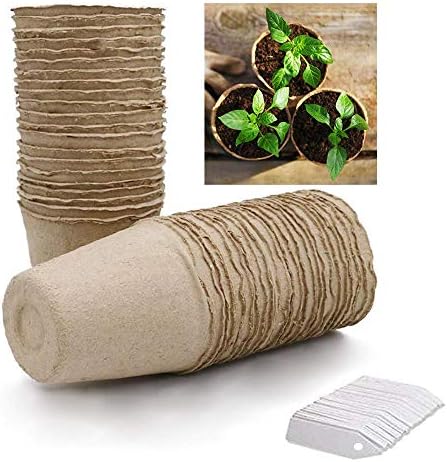 育苗ポット 60個セット 植物ラベル50枚付き 園芸用品