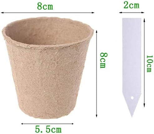 育苗ポット 60個セット 植物ラベル50枚付き 園芸用品 3