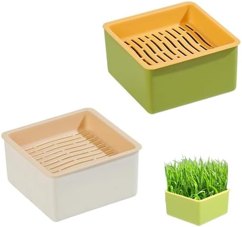 サイズ：8.3*8*4.4cm。 セット内容：2個入り。 素材：高品質ABS製で耐久性に優れ、長く安心して使用できます。 簡単栽培：土を使わず、水を注ぐだけで、初心者でも手軽に育てられます。 お手入れ楽々：二重層構造により、水替えや掃除が簡単で、衛生的に使用可能です。 多用途活用：猫草だけでなく、小麦若葉や豆類などの発芽栽培にも対応しています。サイズ：8.3*8*4.4cm。 セット内容：2個入り。 素材：高品質ABS製で耐久性に優れ、長く安心して使用できます。 簡単栽培：土を使わず、水を注ぐだけで、初心者でも手軽に育てられます。 お手入れ楽々：二重層構造により、水替えや掃除が簡単で、衛生的に使用可能です。 多用途活用：猫草だけでなく、小麦若葉や豆類などの発芽栽培にも対応しています。