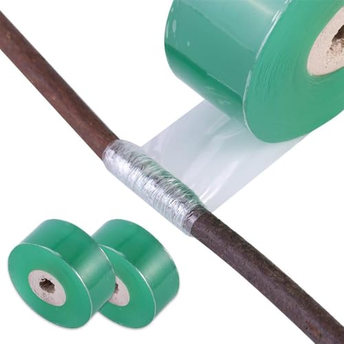 サイズ：約幅3cm × 長さ100m／2巻セット（総延長200m）素材＆環境性 高品質PVCフィルムを使用しており、薄さ・強度・透明性を両立しています。 無害設計で、植物や環境に優しく、剥がしても糊残りがありません。自己粘着＆操作性 結ばずに固定でき、伸縮性で枝に密着します。 手間を削減し、作業効率が向上します。 防水・耐低温性があり、雨天や寒冷地でも剥がれず持続します。耐久性＆保護性能 高引張強度により、鋭利な衝撃にも耐え、大径の枝も繰り返し巻けます。 水分ロック機能があり、接ぎ木部の過剰な乾燥を防止し、生存率を向上させます。多用途対応 植物用途として、果樹・花木・盆栽の接ぎ木や苗保護に適しています。 工業用途として、電子部品や電線の結束、建材固定にも使用できます。サイズ：約幅3cm × 長さ100m／2巻セット（総延長200m）素材＆環境性 高品質PVCフィルムを使用しており、薄さ・強度・透明性を両立しています。 無害設計で、植物や環境に優しく、剥がしても糊残りがありません。自己粘着＆操作性 結ばずに固定でき、伸縮性で枝に密着します。 手間を削減し、作業効率が向上します。 防水・耐低温性があり、雨天や寒冷地でも剥がれず持続します。耐久性＆保護性能 高引張強度により、鋭利な衝撃にも耐え、大径の枝も繰り返し巻けます。 水分ロック機能があり、接ぎ木部の過剰な乾燥を防止し、生存率を向上させます。多用途対応 植物用途として、果樹・花木・盆栽の接ぎ木や苗保護に適しています。 工業用途として、電子部品や電線の結束、建材固定にも使用できます。