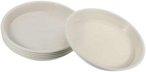 乐天商城 - プランター 受け皿 6個セット プラスチック製 水滴受け皿 丸型 屋外用 (10.6インチ/27cm、ベージュ)