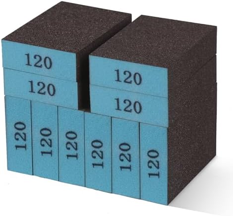 スポンジ サンドペーパー 120番(#240-400相当) 10枚セット 100x70mm