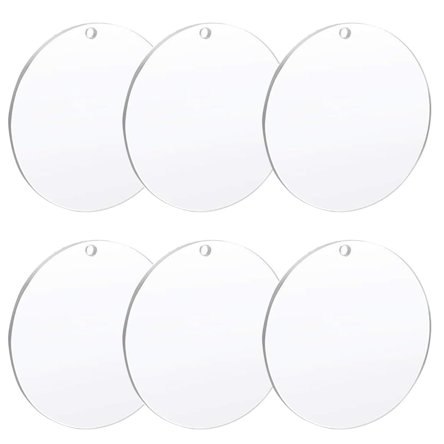 【商品仕様】 数量：丸型アクリル板6枚入り。 サイズ：直径約15mm、厚さ2mm。 【高品質の素材】 このアクリル板は高品質の材料で作られています。 高い透明度と優れた質感を持ち、壊れにくく耐久性に優れています。 需要に応じてカットでき、書き込みやペインティングに適しています。 【使い方は色々】 保護フィルムを剥がせば、DIYの準備が整います。 アクリルスラブのブランクに絵を描いたり、コラージュしたり、 お気に入りのステッカーを貼ったり、彫刻をすることができます。 【特徴】 衝撃に強く割れにくいアクリル板です。 ガラスのように透明度が高く、飾りたいものを美しく際立たせます。 無色透明なのでインテリアの一部として馴染みやすいです。 【実用】 看板、フォトフレーム、サインボード、ブラケット、ドアサイン、 アクリルキーホルダーなどに適しています。 素敵な作品を作りましょう。【商品仕様】 数量：丸型アクリル板6枚入り。 サイズ：直径約15mm、厚さ2mm。 【高品質の素材】 このアクリル板は高品質の材料で作られています。 高い透明度と優れた質感を持ち、壊れにくく耐久性に優れています。 需要に応じてカットでき、書き込みやペインティングに適しています。 【使い方は色々】 保護フィルムを剥がせば、DIYの準備が整います。 アクリルスラブのブランクに絵を描いたり、コラージュしたり、 お気に入りのステッカーを貼ったり、彫刻をすることができます。 【特徴】 衝撃に強く割れにくいアクリル板です。 ガラスのように透明度が高く、飾りたいものを美しく際立たせます。 無色透明なのでインテリアの一部として馴染みやすいです。 【実用】 看板、フォトフレーム、サインボード、ブラケット、ドアサイン、 アクリルキーホルダーなどに適しています。 素敵な作品を作りましょう。