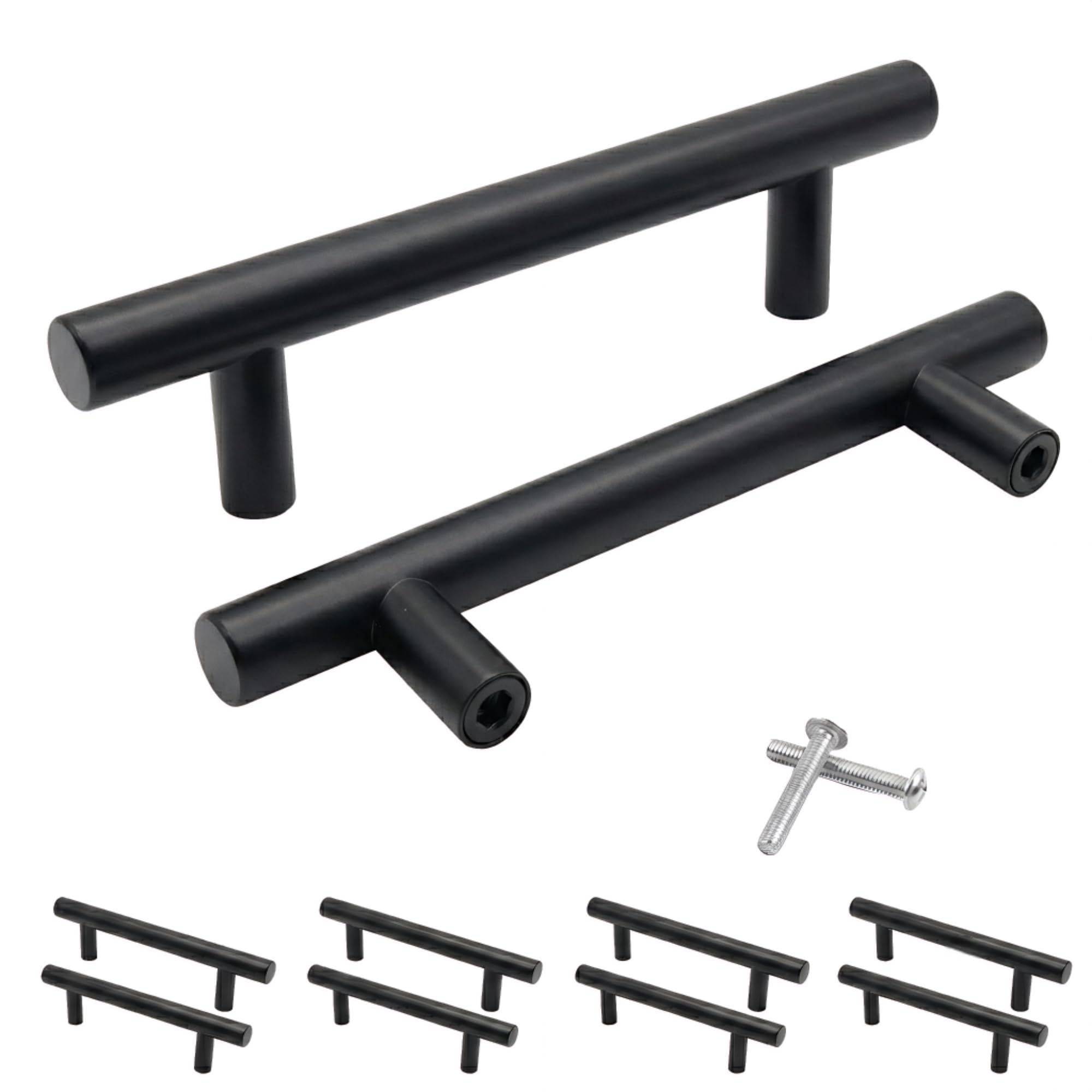 取っ手 引き出し キャビネット ドアハンドル 10個セット ビス付き 家具用 96mm