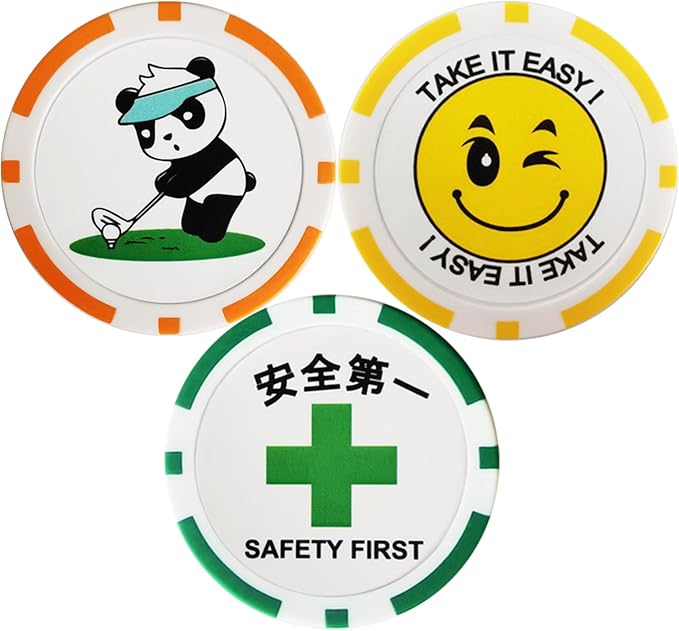 ゴルフマーカー おもしろ文字マーカー 40mmマーカー 新価 格言 コアゴルフマーカー