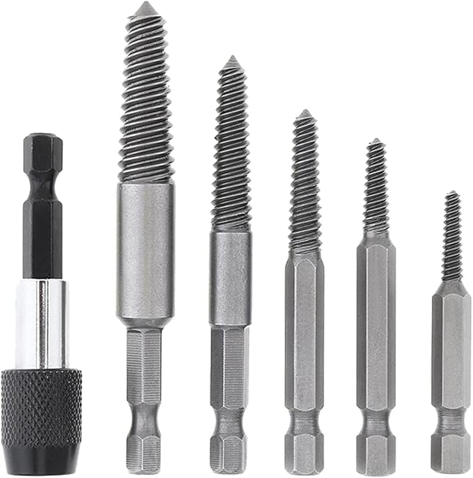 6本 ネジ抽出器 潰れたネジ取り ネジ取り 破損したボルト 抜き取り器 破損スクリューエクストラクター 潰れたネジ