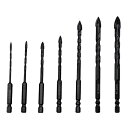 ドリルビット 穴あけセット 3mm 4mm 5mm 6mm 8mm 10mm 12mm 7個入り 鋳物用