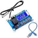 デジタル温度制御ボード 温度熱センサスイッチ DC 6-30V 24V -50℃100 防水NTCプローブ付きマイクロケーブルへのUSB