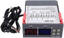 デジタルサーモスタット 温度コントローラー スイッチ 調整可能 自動切り替え 12V
