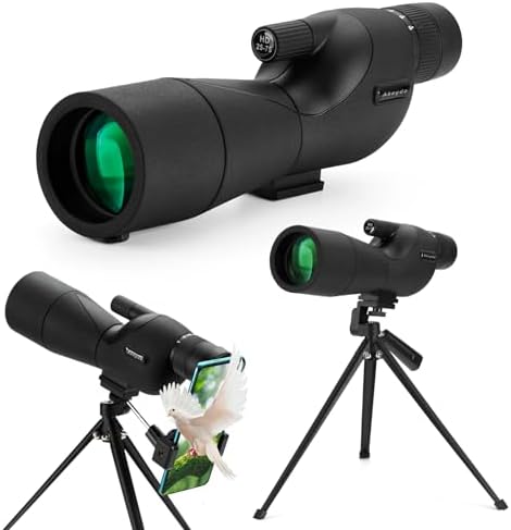 25-75x60mm バードウォッチング用望遠鏡 望遠スコープ スポッティングスコープ アーチェリー 野鳥観察 星空観察 星雲