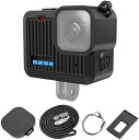 GoPro HERO 2024用保護ケース レンズ保護カバー&ストラップ付属 (黒)