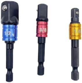 3つの六角シャフトソケットアダプターが含まれています。シャフト径は6.35mmで、挿入角度は6.35mm(1/4″)、9.5mm(3/8″)、12.7mm(1/2″)です。ソケット変換アダプターとして便利です。6.35mmの六角シャンクはすべてのジッパーに使用可能で、スプリング入りボールベアリングがソケットをしっかり固定し、外れにくくなっています。インパクトドライバーに簡単に取り付けられます。ドライバー、電動ドライバー、パワードライバー、手動ドライバーなどの六角工具に使用可能で、必須の変換アダプターです。ソケットスパナと組み合わせて使用でき、DIY愛好家や自動車修理などの分野で問題を解決します。高品質のクロムバナジウム鋼を使用しており、高硬度と高耐摩耗性を備えています。長期間使用可能なインパクトソケットアダプターです。ボルトやナットの締め付けや解体作業に最適で、インパクトドライバーに簡単に装着できるソケットアダプターです。あらゆるサイズの六角ネジ、ナット、ビスの取り外しが可能で、家庭のDIYや大工仕事、車の部品、プロの機械修理などに適しています。3つの六角シャフトソケットアダプターが含まれています。シャフト径は6.35mmで、挿入角度は6.35mm(1/4″)、9.5mm(3/8″)、12.7mm(1/2″)です。ソケット変換アダプターとして便利です。6.35mmの六角シャンクはすべてのジッパーに使用可能で、スプリング入りボールベアリングがソケットをしっかり固定し、外れにくくなっています。インパクトドライバーに簡単に取り付けられます。ドライバー、電動ドライバー、パワードライバー、手動ドライバーなどの六角工具に使用可能で、必須の変換アダプターです。ソケットスパナと組み合わせて使用でき、DIY愛好家や自動車修理などの分野で問題を解決します。高品質のクロムバナジウム鋼を使用しており、高硬度と高耐摩耗性を備えています。長期間使用可能なインパクトソケットアダプターです。ボルトやナットの締め付けや解体作業に最適で、インパクトドライバーに簡単に装着できるソケットアダプターです。あらゆるサイズの六角ネジ、ナット、ビスの取り外しが可能で、家庭のDIYや大工仕事、車の部品、プロの機械修理などに適しています。
