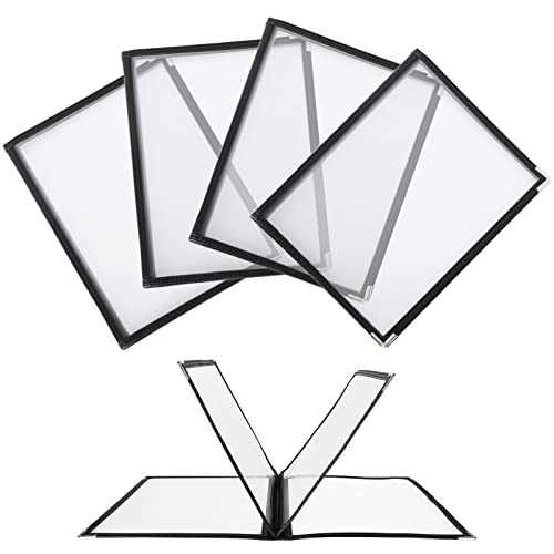 メニューブック 8ページ 5冊セット A4 透明 料理写真入り 保護 汚れ防止 21x29.7CM