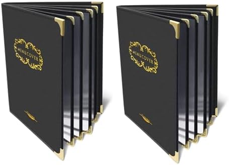 メニューブック a4 2 冊セットメニュー表 4 ページと 8 ビュージ