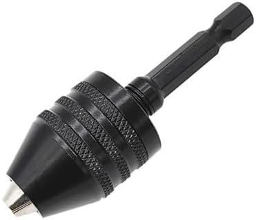 Rakuten - キーレスドリルチャック 小型ドリルチャック 六角軸ドリルチャック 0.3~6.5mm ドリルチャックアダプター 電動工具アクセサリー クイックチェンジドリルチャック ブラック