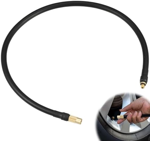 延長ホース 60cm 車 バイク 空気入れ エアポンプホース 黒 0.3インチに対応 タイヤインフレーション 延..