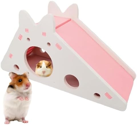 ハムスターハウス 木製 滑り台 小動物用隠れ家