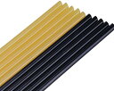 グルースティック 黒色&黄色10本セット 直径0.7cm*長さ27cm