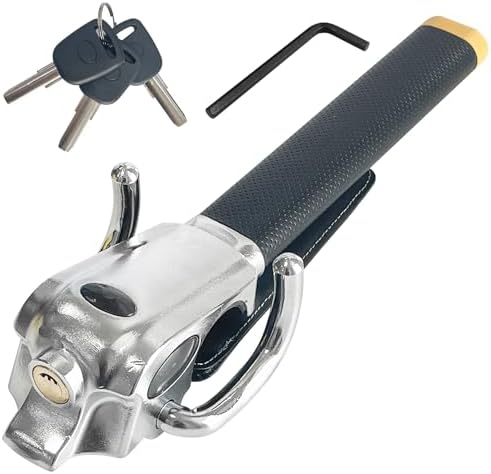 車 ハンドルロック 盗難防止 鍵式 ステアリングロック 汎用タイプ 超強力 カーセキュリティー リレーア..