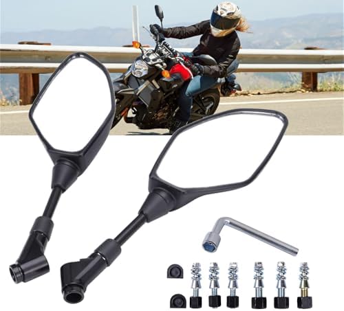 ハンドルミラー ネジアダプター付き 8mm 10mm 逆/正ネジ 6個