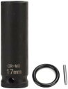 ソケット ロングソケット 差込角12.7mm(1/2インチ)インパクト用ソケット 薄形ホイルナットソケット (17mm)