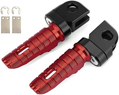 フロント フットレスト フットペグ Z300 Z400 Z800 Z650 Z900 Z1000 NINJA 650用 レッド